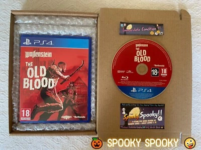 Wolfenstein The Old Blood Sony PS4 - UK/Arabic PAL Immaculate with Natural Disc - Image 1 of 4