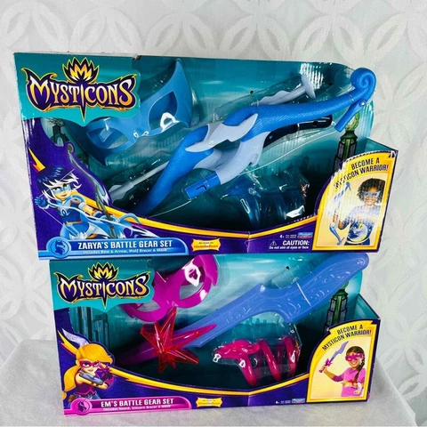 Playmates Mysticons Zarya Bow Arrow and Em Sword Battle Gear Sets Nickelodeon Cover