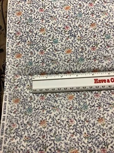 Vtg Joan Kessler Concord Fabrics Florals Off White Cotton 4 Yards- 34” X 44” - Picture 1 of 1