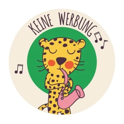 BANJADO Bitte keine Werbung Schild Aufkleber für Briefkasten wetterfest mit Motiv Saxina