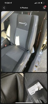 Dodge Challenger 2021 (Hellcat SRT) cubiertas de asiento de tela negras de fábrica Foto 1 de 2