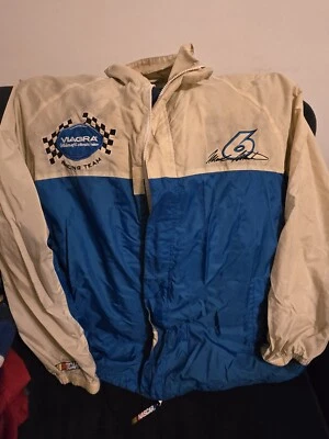 Ford racing Viagra MARK MARTIN #6 NASCAR vintage Wind Breaker Racing jacket - Image 1 of 4