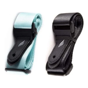 Enya Woven Nylon Ukulele Strap Leather Ends Adjustable Length - Blue - Picture 1 of 2