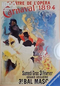 Operntheater Karneval 1894 Maskenball Karneval RAVENSBUGER Puzzle Französisch - Bild 1 von 6