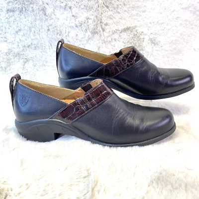 Ariat Slip On Shoes Womens Dress Loafer Work Size 8B Black Leather Clog 52328 - Image 1 of 4