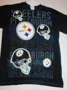 NFL Team Apparel Pittsburgh Steelers Camiseta, Med., Lg. - Imagen 1 de 1