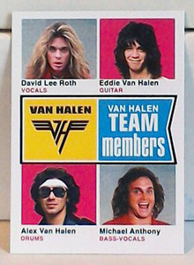 Van Halen Team Members: Custom-Designed Art Card #4 of 8