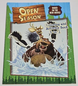 Open Season Coloring & Activity Book 3-in-1 Based On The Movie - Picture 1 of 1