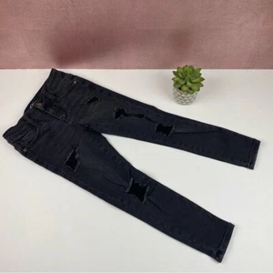 Art Class Black Distressed Denim Skinny Jeans Child Girl Size 7 - Picture 1 of 6