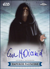Topps Star Wars Chrome Signature IAN MCDIARMID as EMPEROR PALPATINE Digital Card