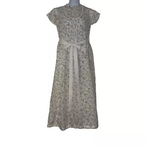 Vintage Handmade Hand Crafted Prairie Dress Womens XL Boho Cottagecore Costume - Picture 1 of 10