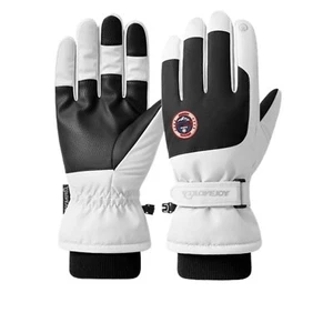 Guantes de esquí de invierno para hombres mujeres - Guantes térmicos para nieve para ciclismo esquí deporte - Imagen 1 de 13