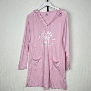 NWT Outer Banks North Carolina Women's M Long Sleeve Beach Cover Up Hoodie Dress - Picture 1 of 8