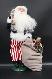 Byers Choice 2002 Santa Claus with Bag of Toys Civil War Patriotic signed - Picture 1 of 11