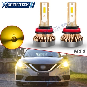 Golden Yellow LED Daytime Running Light DRL Bulbs Lamp Conversion Kit For Nissan - Picture 1 of 11