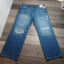 Aeropostal Men's Distressed Relaxed Non Stretch Jeans Size 38x32 NWT