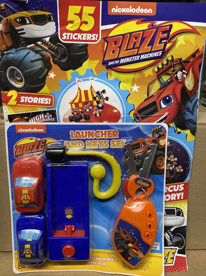 Blaze and the Monster Machines magazine #83 2023 - Launcher & Key Set Toy - Image 1 of 1