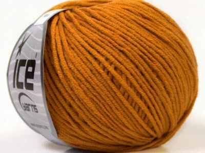 8-Skein Lot Alara Yarn light cotton 8x50g/140m Dark Gold Orange - Image 1 of 4