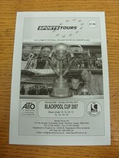 26/05/2007 Programme: Sports Tours - Blackpool Cup [At Common Edge Road] U8-U15