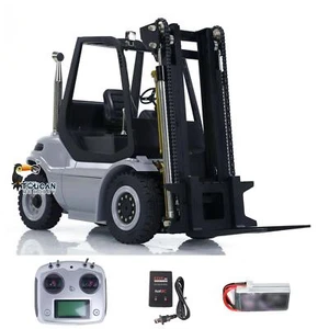 1:14 LESU RC Hydraulic Forklift Metal RTR Fork Lift Truck Car W/Driver ESC Servo - Picture 1 of 12