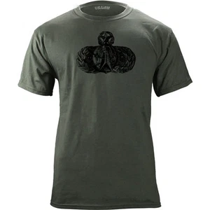 Vintage Army Master Space Badge Subdued Veteran T-Shirt - Picture 1 of 3