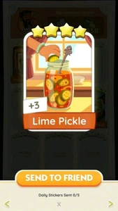 MoNO go 4 ⭐ Sticker with the name OF LIME PICKLE WITH🔥 SUPERFAST SENDING 🔥 - Picture 1 of 1