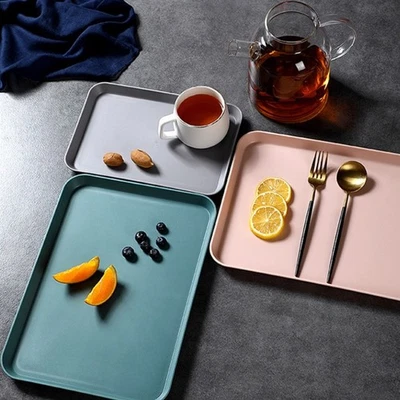 Creative Pink PP Plastic Tray with Heightened Edge Design for More Safe Usage - Image 1 of 4