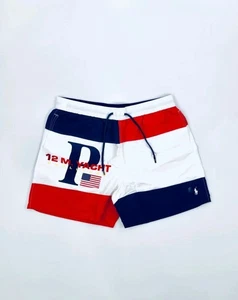 Polo Ralph Lauren Men's Yacht Challenge Swim Trunks Board Shorts Size Medium - Picture 1 of 13
