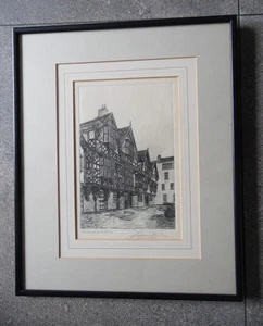 Bristol, Hospital de San Pedro. Grabado antiguo original firmado J Edward Bird - Imagen 1 de 4