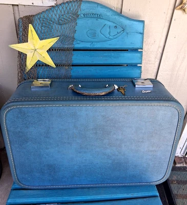 Maleta de mano Skyway azul cielo 21 x 14 X 7 ¡limpia con llave! ¡BONITO! Foto 1 de 4