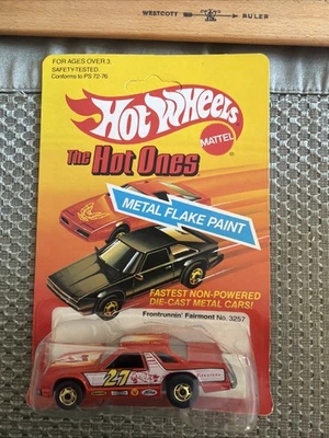 Unpunched Vintage Hot Wheels Hot Ones 1982 FRONT RUNNIN' Fairmont #3257-0319 - Image 1 of 4