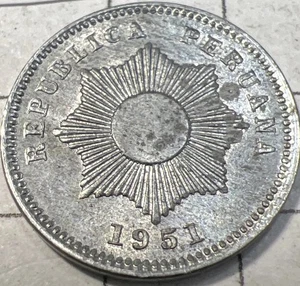 Moneda Perú Centavo 1951 ONU - Hermoso Estado - Envío Gratis - Imagen 1 de 5
