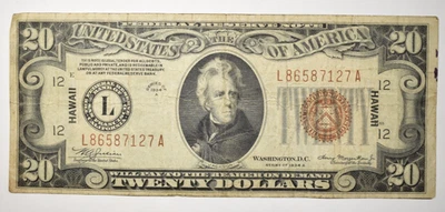 1934-A $20 FRN HAWAII ~ SOLID VF VERY FINE!  INV#127 - Image 1 of 2