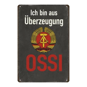 Ossi Quote East German Metal Sign 20x30cm Decorative Sign Shield - Picture 1 of 3