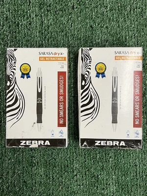 Zebra Sarasa Dry X10 черная 0,7 мм средняя гелевая выдвижная ручка - 24 ручки - 42610 - Изображение 1 из 3