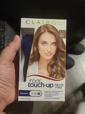 Retoque de raíz Clairol - Color de cabello permanente, marrón claro (#6), 1,1 fl oz NUEVO Foto 1 de 4