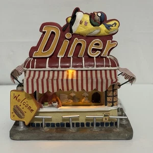 Vintage Collections ETC 50s Roadside Diner Solar Lights Bird Feeder RARE - Picture 1 of 9