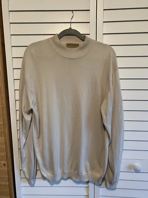 Suéter Tricots St Raphael Hombre Grande Hecho en Italia Crema Pullover Algodón LEER Foto 1 de 4