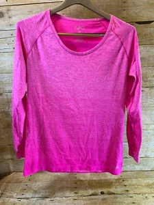 Ryka Activewear Long Sleeve Top Tee T-Shirt Figure Flattering Pink Women's XL - Picture 1 of 9