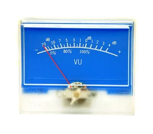 2pc SD-315H-T Panel VU Meter -20~+4dB 500uA 650Ω 63.8x53mm no lamp FlashStar - Picture 1 of 6