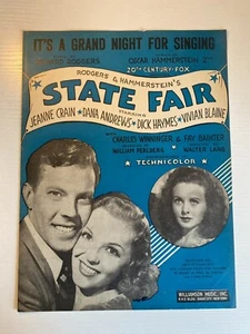 1945 It's A Grand Night For Singing by Rodgers & Hammerstein Vintage Sheet Music - Picture 1 of 3