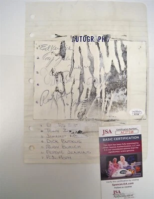 Chicago Bears & Cubs DICK BUTKUS & FERGIE JENKINS Autographs COA/JSA - Image 1 of 4