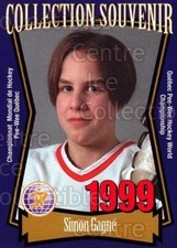 1999 Quebec Pee-Wee Tournament Collection #28 Simon Gagne