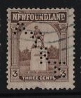 #133 Perfin AYRE Newfoundland Canada used