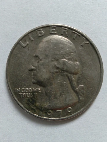1979 Washington Quarter Error NO MINT MARK Cover