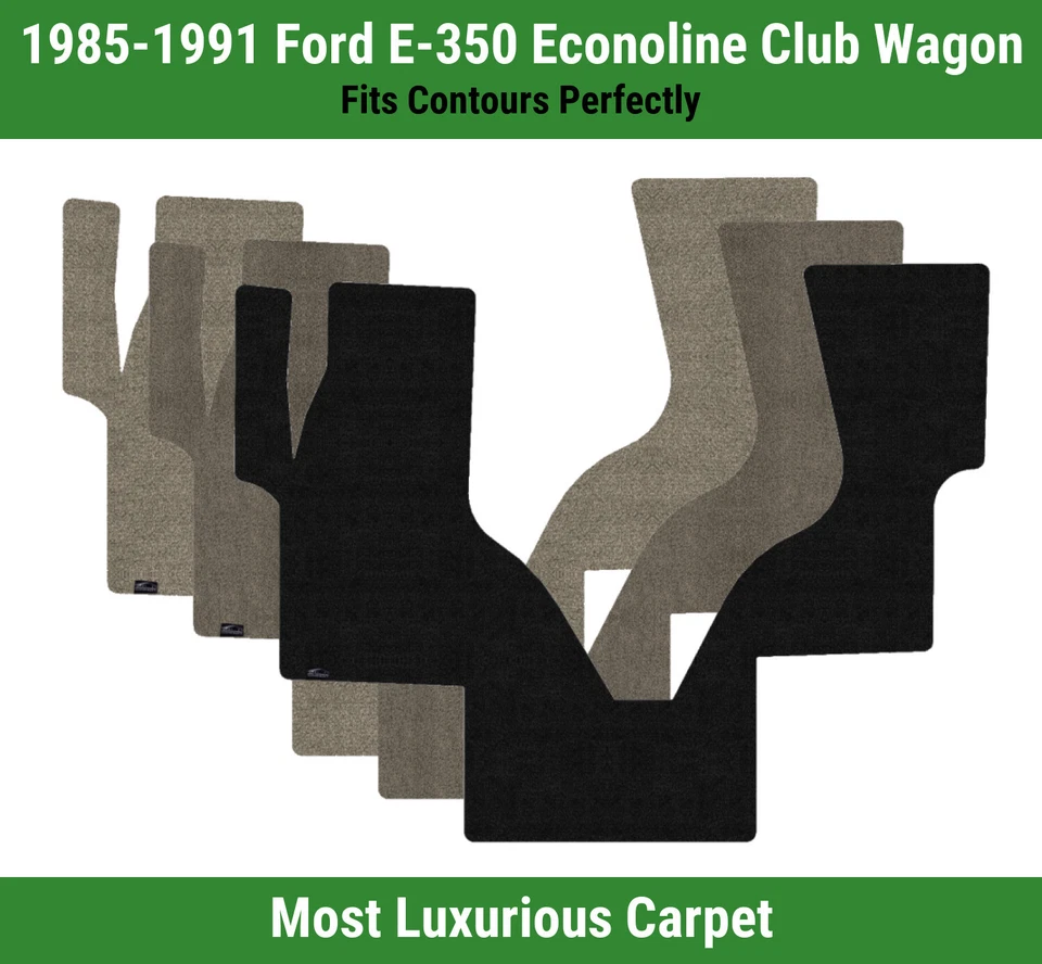 Alfombra de primera fila Lloyd Luxe para Ford E-350 Econoline Club Wagon 1985-1991  Foto 1 de 4