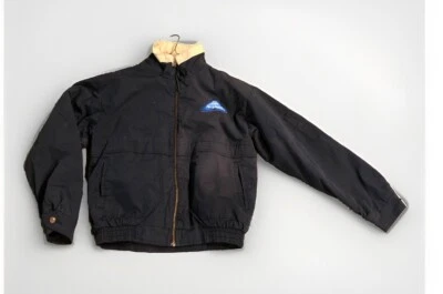 Vtg Cintas Navy Blue Quilted Jacket Coat Size S Mechanic Work Tarrytown Honda - Image 1 of 4