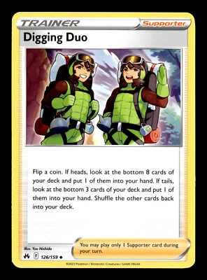 Pokemon TCG: Crown Zenith Trading Card - Trainer: Digging Duo - 126/159 - Image 1 of 2
