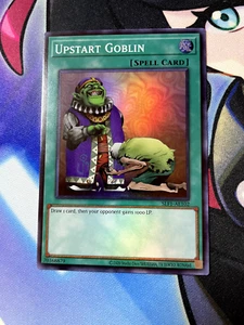 Yugioh Upstart Goblin - SLF1-AE0102 - SUPER RARE - NEAR MINT - ASIAN-ENGLISH - Picture 1 of 3