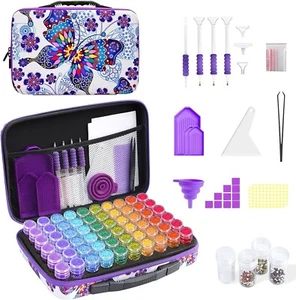 Diamond Painting Storage Case,60 Slots Diamond Art Kits with Accessories for Cra - Picture 1 of 8